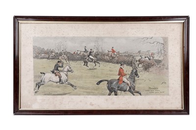 Lot 643 - “Snaffles” Charles Johnson Payne - Thrusters | hand-tinted lithograph