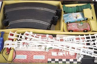 Lot 198 - A Scalextric 50 Set 50’s Model Electric Motor Racing Game; and other items