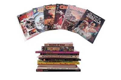 Lot 509 - Magazines by Curtis and Warren; and books relating to the history of comics