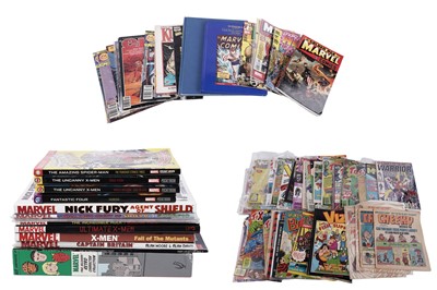 Lot 668 - Marvel graphic novels and magazines; and British comics and magazines