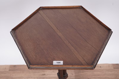 Lot 106 - A 19th Century carved mahogany urn/kettle stand.