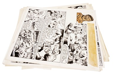 Lot 552 - Original artwork for a complete Captain Hurricane story