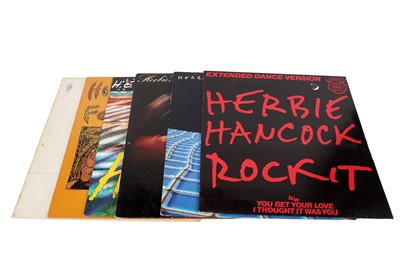 Lot 237 - Six records by American Jazz Pianist Herbie Hancock