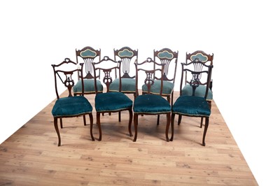Lot 96 - Two sets of four Victorian dining chairs