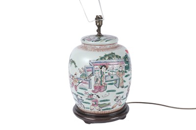 Lot 326 - A 20th Century Chinese lamp base