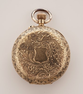 Lot 6 - A 19th Century Swiss yellow gold fob watch