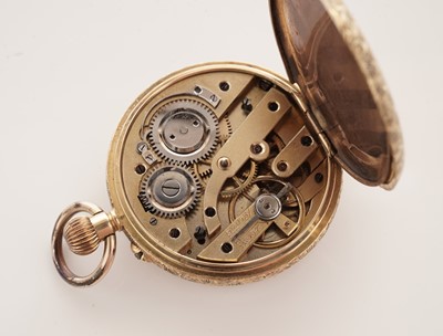 Lot 6 - A 19th Century Swiss yellow gold fob watch