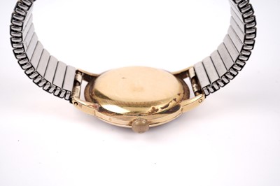 Lot 506 - Omega: a gilt cased wristwatch