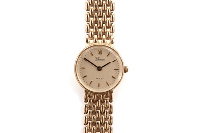 Lot 2 - A Geneve Gold 9ct yellow gold cocktail wristwatch