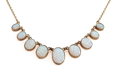 Lot 68 - A synthetic opal necklet