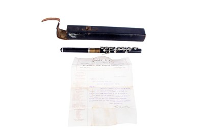 Lot 235 - A military piccolo by Boosey & Co, with letter