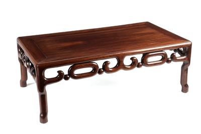 Lot 1439 - A Chinese rosewood opium table