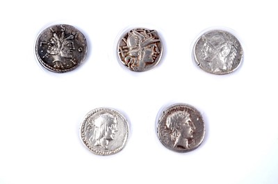 Lot 1305 - Roman Republic Coinage, five Denarius