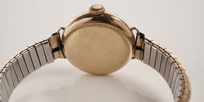 Lot 167 - A 1930s Omega 9ct gold cased cocktail wristwatch