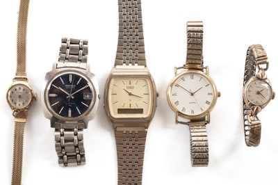Lot 169 - A Seiko Automatic stainless-steel wristwatch; and other watches