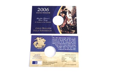 Lot 1201 - Three UK QEII gold half sovereigns