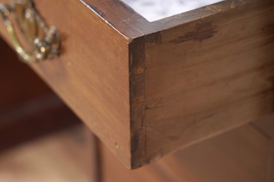 Lot 56 - Robson & Sons Newcastle: a Edwardian mahogany pedestal kneehole desk