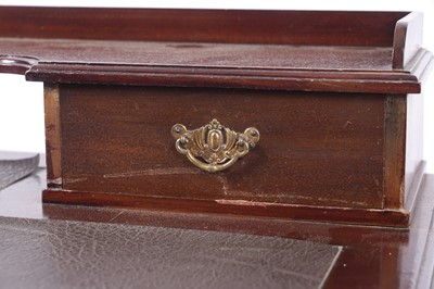 Lot 56 - Robson & Sons Newcastle: a Edwardian mahogany pedestal kneehole desk