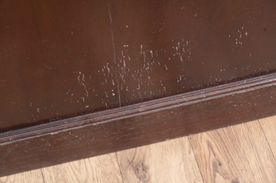 Lot 56 - Robson & Sons Newcastle: a Edwardian mahogany pedestal kneehole desk