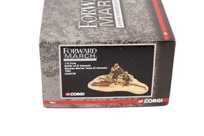 Lot 103 - A collection of Corgi Forward March hand-painted metal 'Battle of Alamein' figures