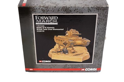 Lot 103 - A collection of Corgi Forward March hand-painted metal 'Battle of Alamein' figures