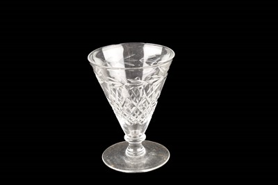 Lot 102 - An assortment of glassware including: a number of cut-glass tumblers