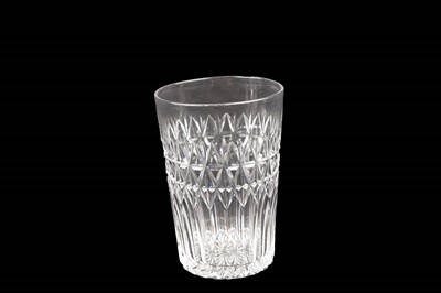 Lot 102 - An assortment of glassware including: a number of cut-glass tumblers