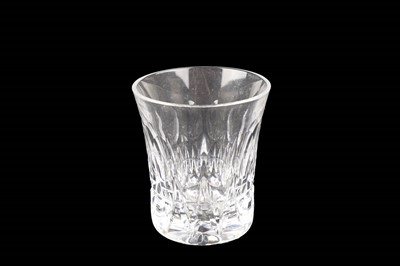 Lot 102 - An assortment of glassware including: a number of cut-glass tumblers