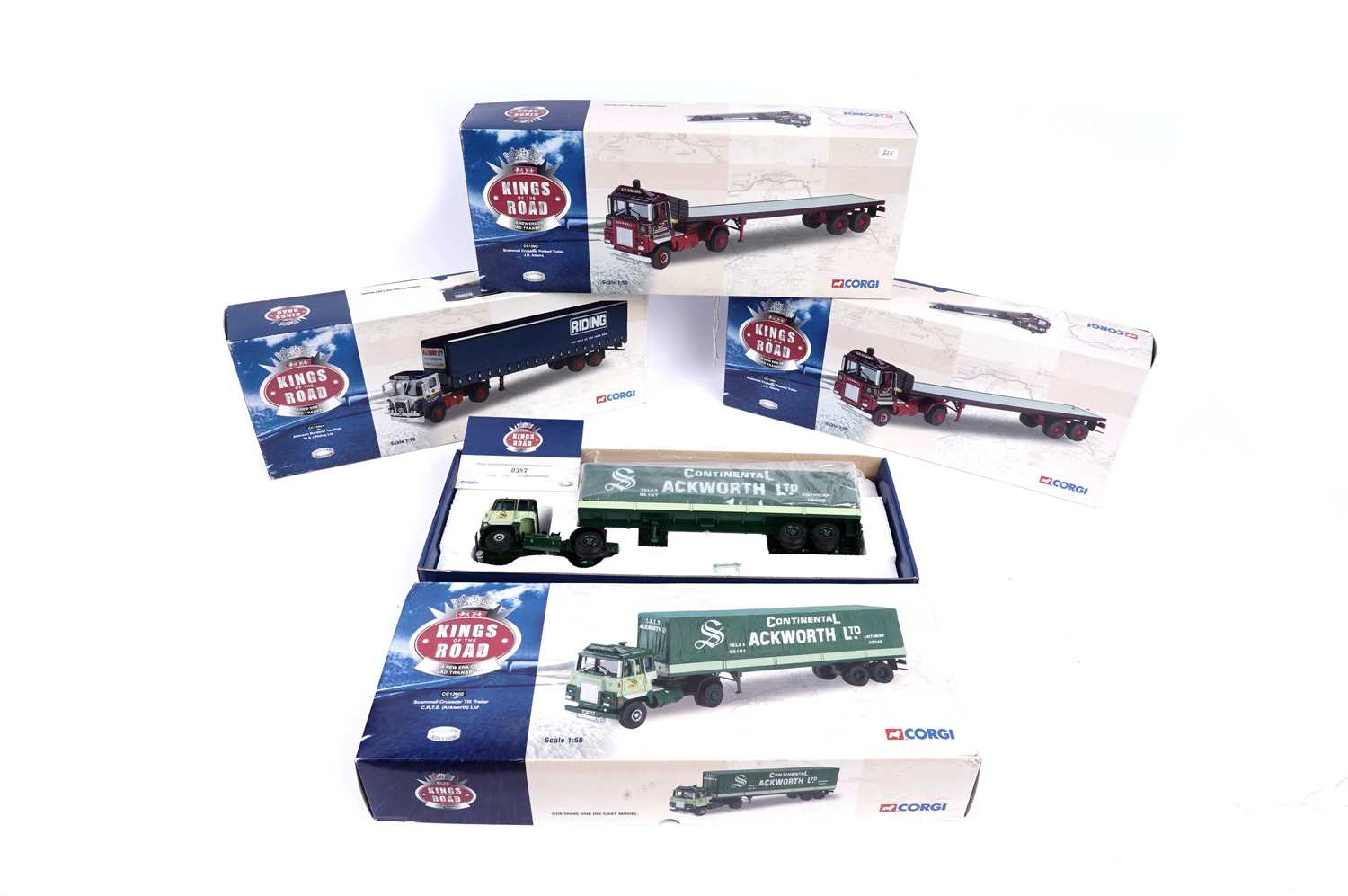 Lot 112 - ﻿Four Corgi Kings of the Road 1:50 scale diecast model vehicles