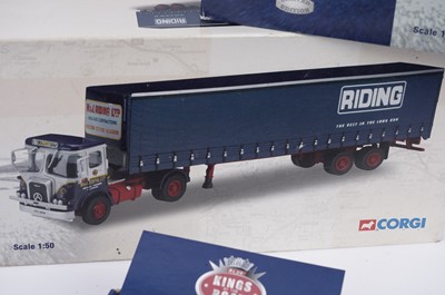 Lot 112 - ﻿Four Corgi Kings of the Road 1:50 scale diecast model vehicles