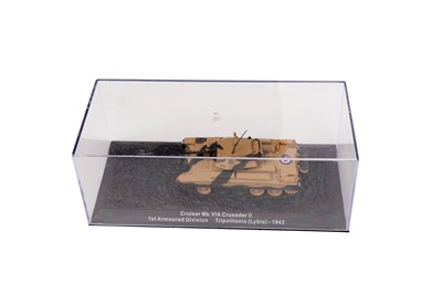 Lot 133 - A collection of twenty-two cased DeAgostini diecast scale model tanks