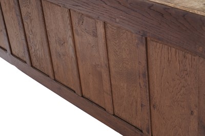 Lot 1426 - Robert ‘Mouseman’ Thompson of Kilburn: a rare oak and burr oak sideboard