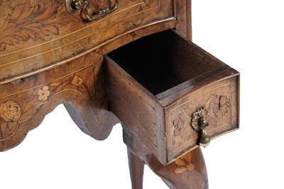 Lot 89 - An early 19th Century Dutch walnut marquetry lowboy