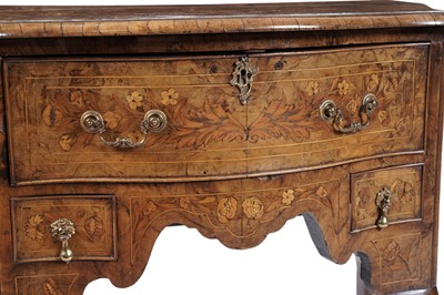 Lot 89 - An early 19th Century Dutch walnut marquetry lowboy