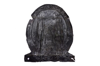 Lot 63 - A 19th Century fire marker/plaque embossed