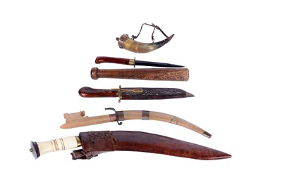 Lot 134 - A selection of knives; and other items