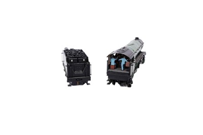 Lot 14 - Four EM gauge scratch-built metal locomotives with tenders