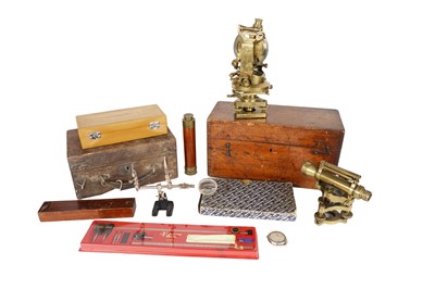 Lot 75 - A selection of surveying equipment