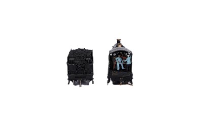 Lot 16 - Four EM gauge scratch-built metal locomotives with tenders