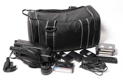 Lot 277 - A Canon E700 video camcorder and accessories