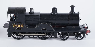 Lot 39 - A plastic kit-built 0-gauge 4-4-0 locomotive and six-wheel tender