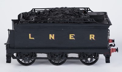 Lot 39 - A plastic kit-built 0-gauge 4-4-0 locomotive and six-wheel tender