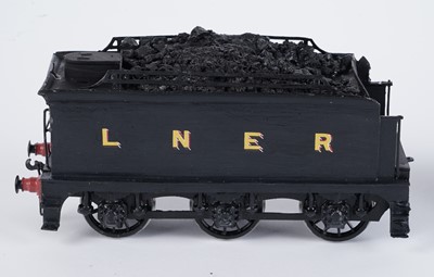 Lot 39 - A plastic kit-built 0-gauge 4-4-0 locomotive and six-wheel tender