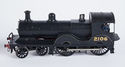 Lot 39 - A plastic kit-built 0-gauge 4-4-0 locomotive and six-wheel tender