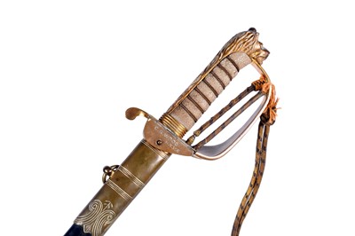 Lot 139 - A George V 1827 pattern Royal Navy Officer's sword; and a telescope
