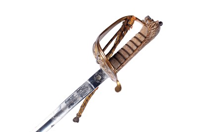 Lot 139 - A George V 1827 pattern Royal Navy Officer's sword; and a telescope