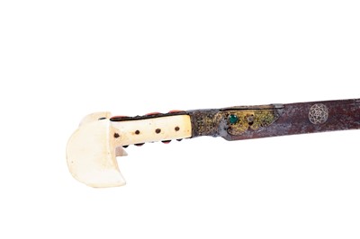 Lot 142 - A 19th Century Ottoman yatagan sword