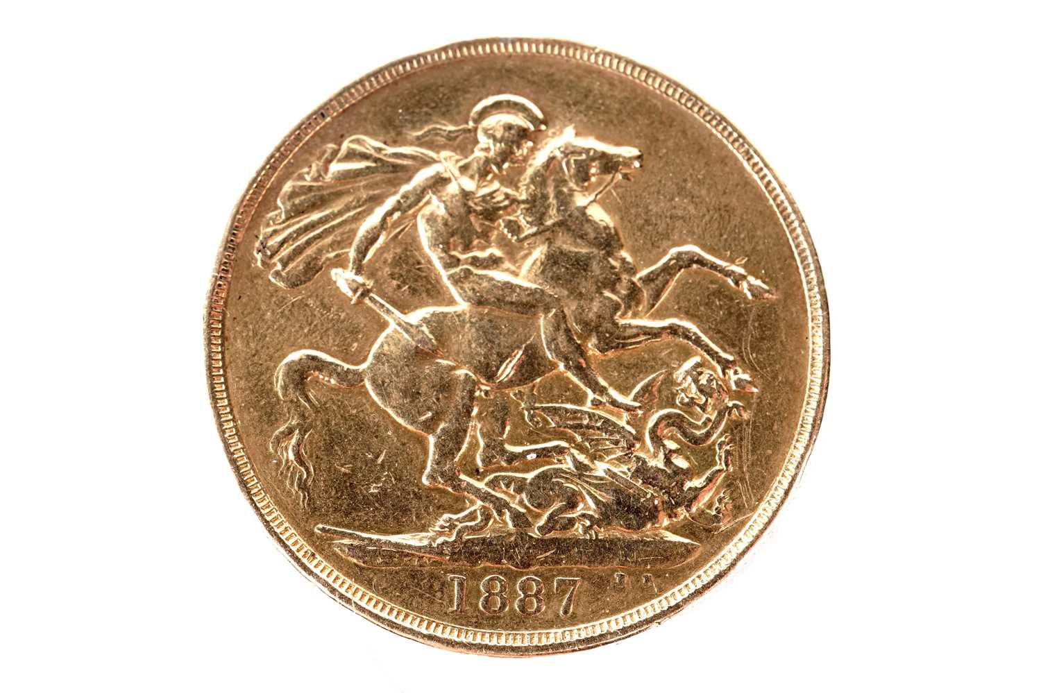304 - A Queen Victoria gold double sovereign 1887
