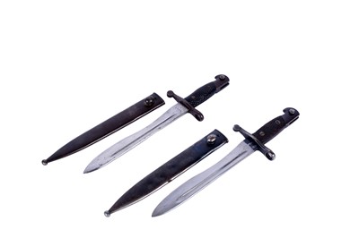 Lot 116 - Two Second World War Spanish M1941 pattern bayonets