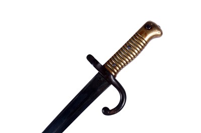Lot 120 - Three French 19th Century Chassepot bayonets